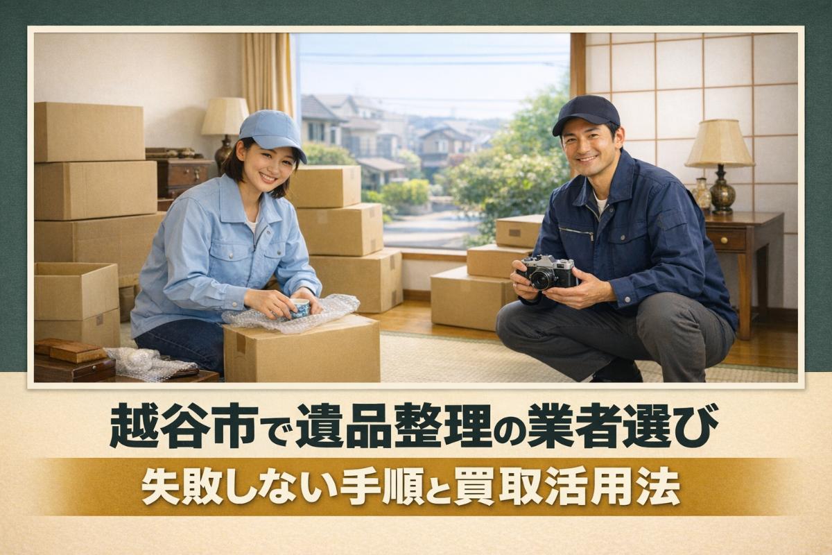 越谷市で遺品整理の業者選び｜失敗しない手順と買取活用法 | コラム 